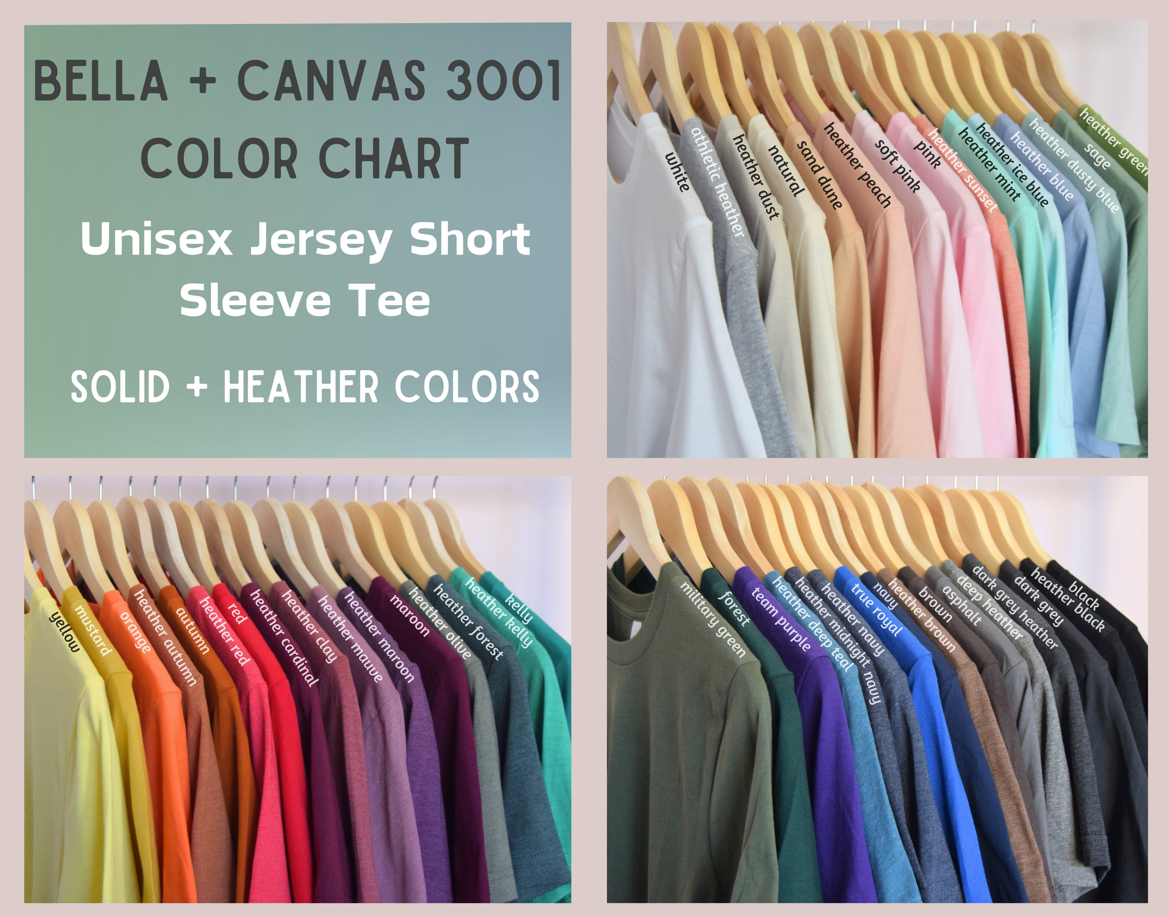 Custom T Shirts Bella and Canvas 3001