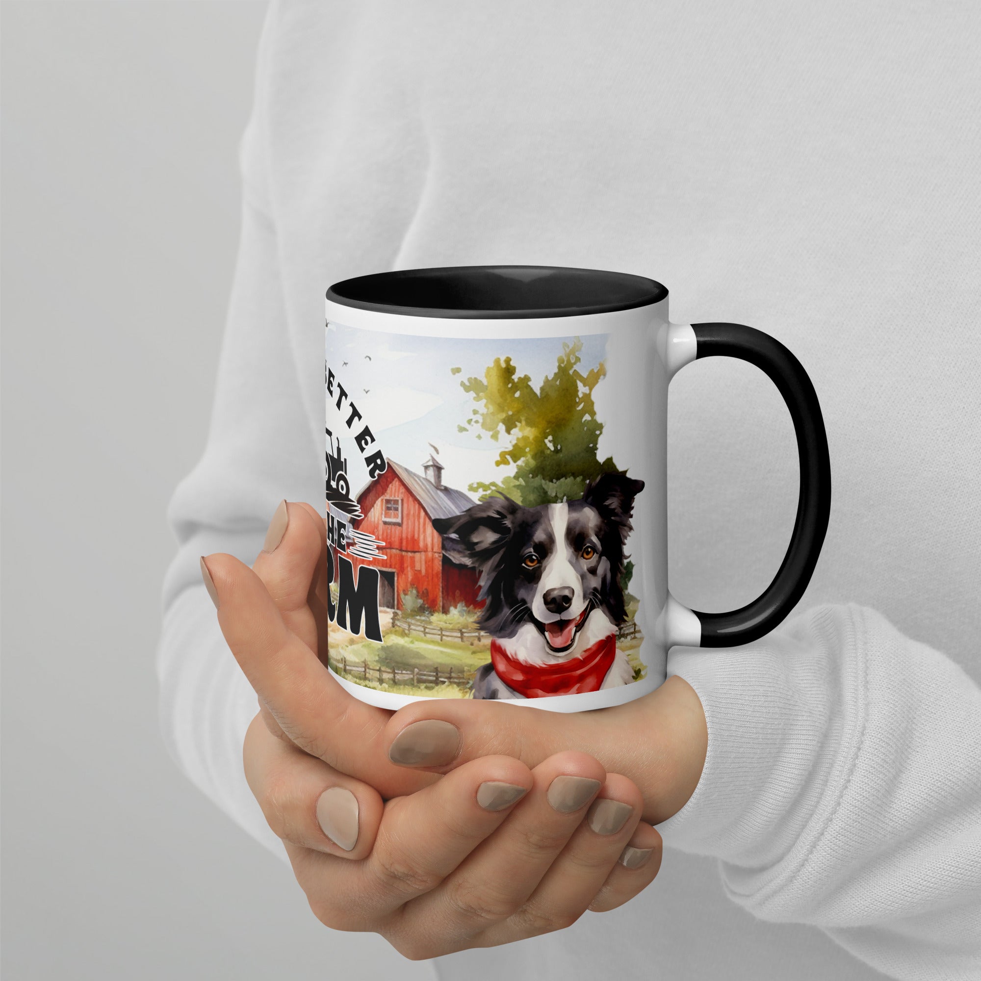 Custom White Ceramic Mug with Colour inside