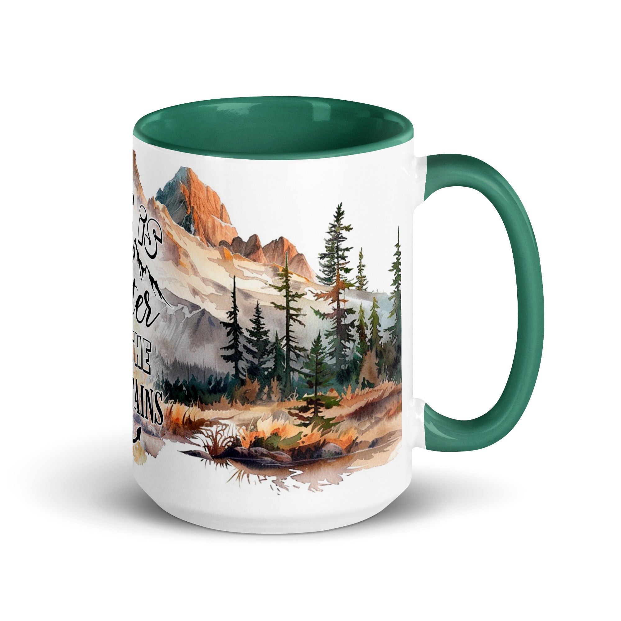 Custom White Ceramic Mug with Colour inside